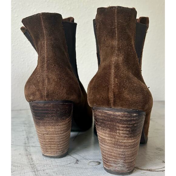 Vince Camuto Hessa ankle boot leather suede fall boho rustic short chellsa 9.5 - Picture 8 of 10